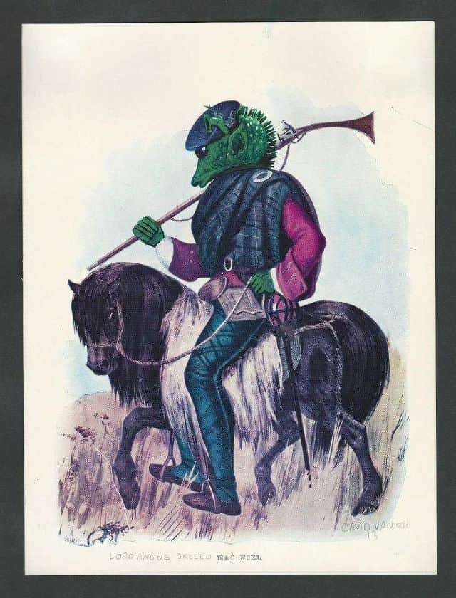 Personagens de Guerra nas Estrelas (Star Wars) em pinturas de "bazar de caridade"